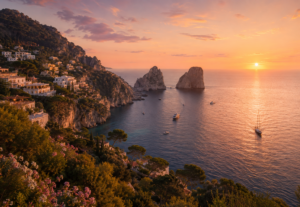 Capri at Sunset: Private Boat Tour from Naples and Dinner on the Island
