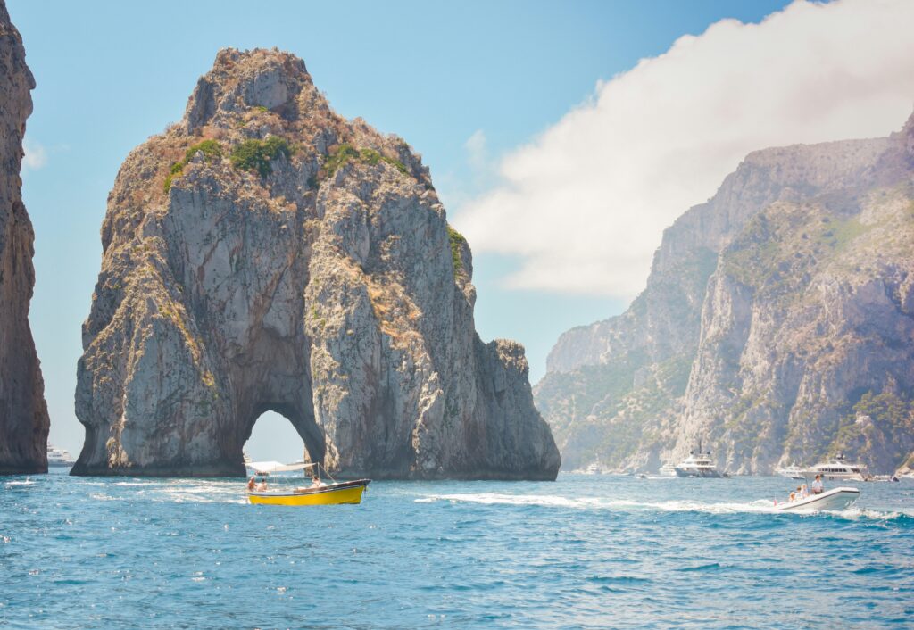 Faraglioni from boat