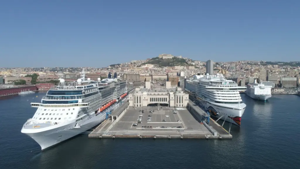 Cruise ship in Naples